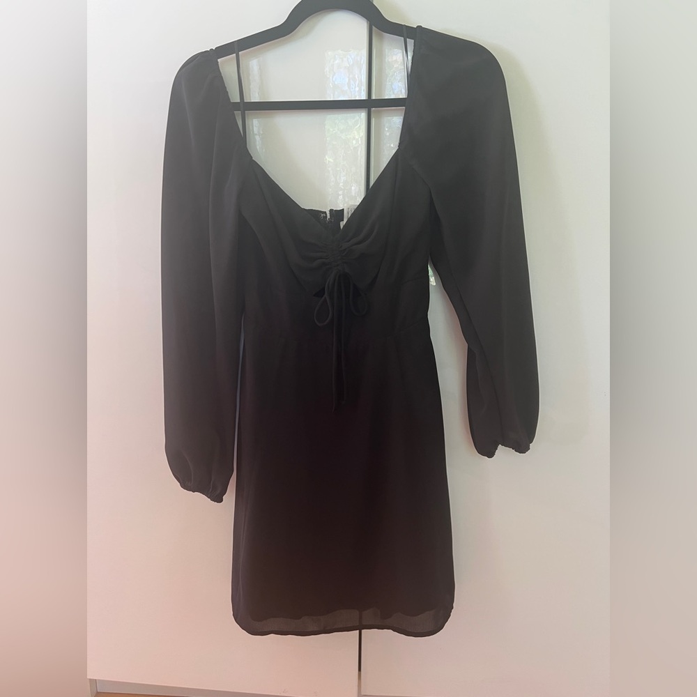 Abercrombie and Fitch Black Long Sleeve Cocktail Dress